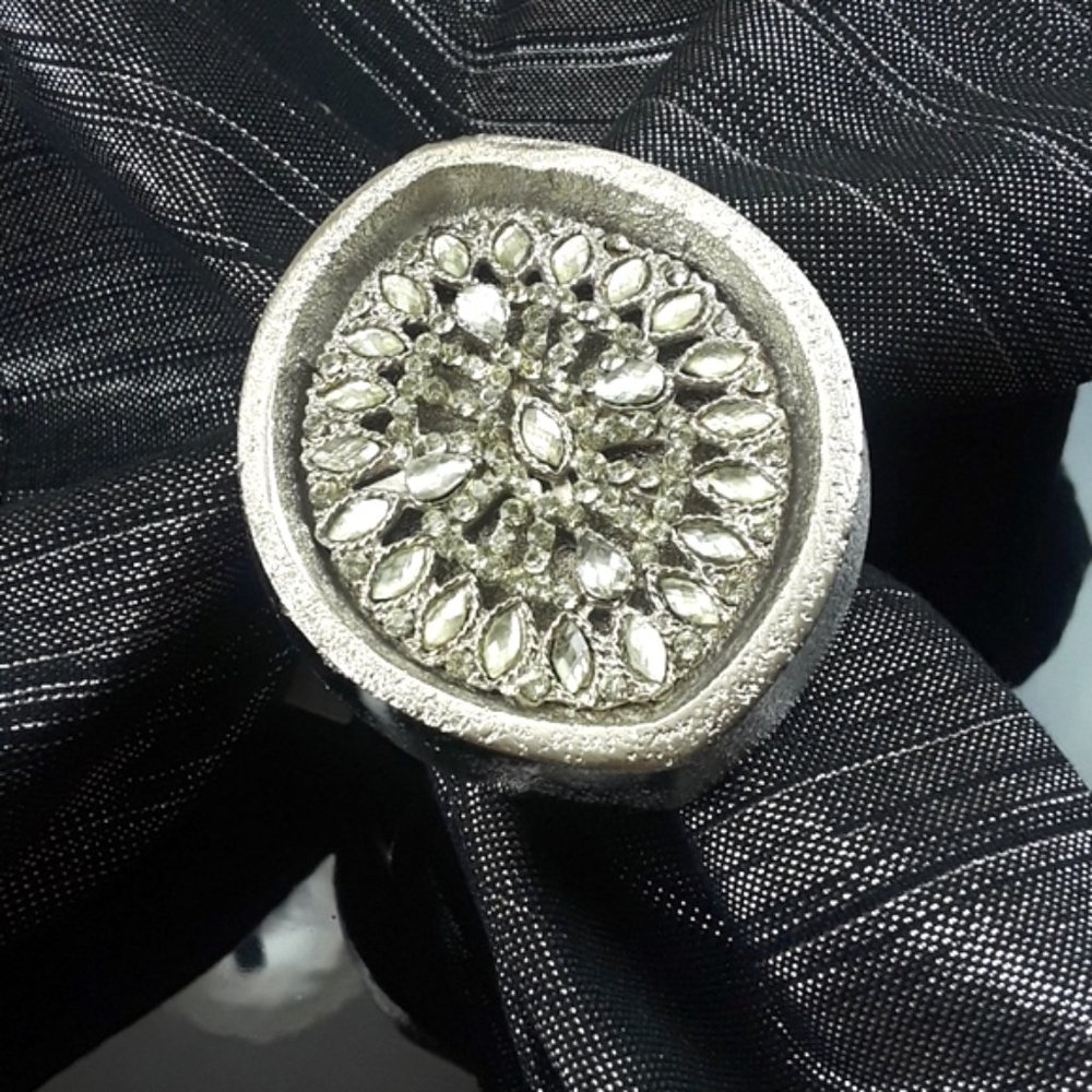 Split P Glitz Napkin Rings, Set of 4